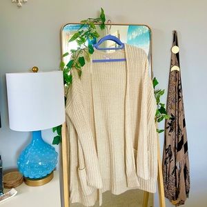 Forever 21 Thick Beige Cardigan